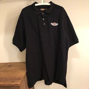 Harley-Davidson black polo. Size XL